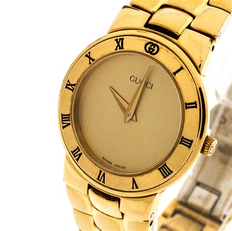 gold gucci watch replica|pre owned gucci watches.